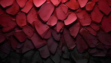 Wall Mural - ai-generated abstract red textured background with cracked surface pattern