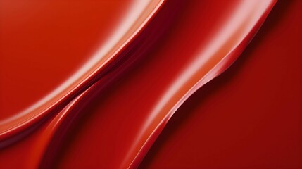 Wall Mural - ai-generated red abstract lipstick texture background with smooth lines and curves
