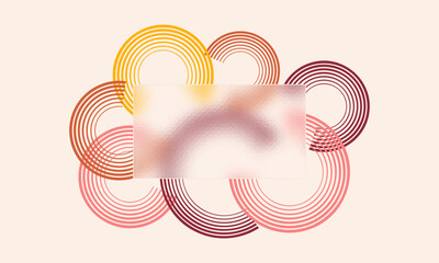 Wall Mural - Glassmorphism style website page	