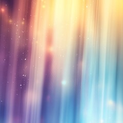 Poster - Abstract Light Streaks with a Gradient of Purple, Blue, and Gold - Dreamy and Modern Background