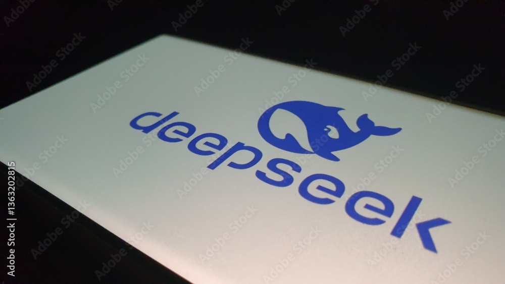 New Delhi, India - March 26 2025. DeepSeek AI logo, is a series of open ...