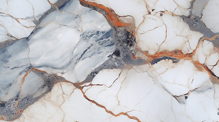 Wall Mural - grey and rose gold marble texture, minimalist abstract white marble background with brown and gray c