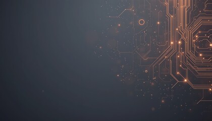Innovative digital circuit design modern technology graphic visualization digital environment abstract viewpoint futuristic concept