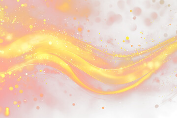 Aufkleber - Abstract red and gold glowing wave background.
