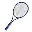 © VectorCO - Sleek Navy Blue Tennis Racquet