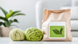 © Ruzana - Eco friendly crochet pack with sustainable yarn and green packaging design