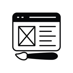 Website Designing Vector icon