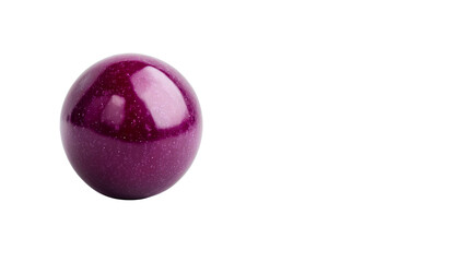 Wall Mural - shiny purple sphere on black background, cut out transparent