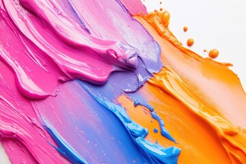 Fototapete - Vibrant hues blend together creating a playful and energetic background ideal for artistic projects and colorful designs under bright light