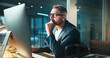 © peopleimages.com - Man, programmer and thinking with computer at night for server programming, software update or deadline. Mature person, online and it for research of problem solving, system error and website upgrade