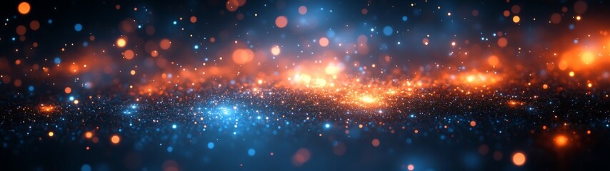 Wall Mural - cosmic light show background