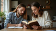 © Netaya - Christian Couple Engaged in Bible Study and Prayer at Home: Emphasizing Shared Faith, Spiritual Growth, and the Importance of Worship in Personal and Group Settings