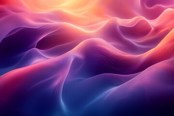 Wall Mural - Abstract background with glowing particles.