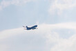 © d3_plus - 頭上を飛ぶ飛行機。島で唯一の空港、八丈島空港に着陸する。強風の離島にあるため、離着陸に関しては世界でも屈指の難易度である。日本三大廃墟の一つ、旧八丈オリエンタルリゾートホテルのすぐ近くを飛んでいる。背後には巨大な八丈富士、三原山が見える。東京都伊豆諸島八丈島-2025年