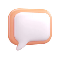 Poster - A icon featuring a sleek rounded speech bubble in a smooth minimalistic design ideal for use in website UI or digital interfaces