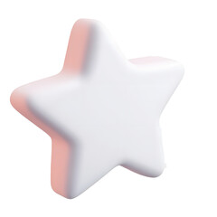 Aufkleber - Minimalist three dimensional geometric star symbol icon with a clean balanced and structured design