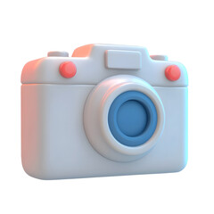 Aufkleber - Crisp and detailed 3D render of a modern minimalist digital icon with a centered and small flash sensor showcasing a refined and structured design aesthetic