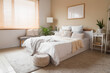 © Pixel-Shot - Interior of light stylish bedroom