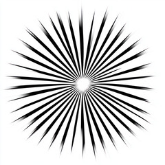 Wall Mural - black and white explosion