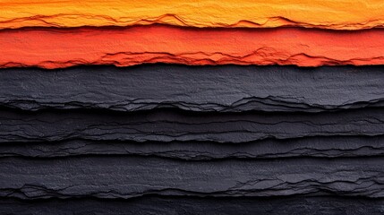 Leinwandbilder - Stacked Layers of Colorful Slate Stone Texture Background  for Design Projects