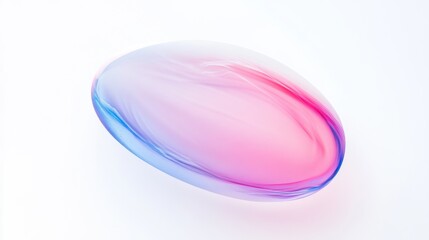 Wall Mural - a mesmerizing abstract design with soft gradients of pink and blue. the smooth curves evoke a sense 