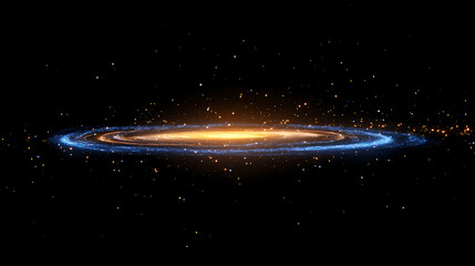 Wall Mural - spiral galaxy formation simulation