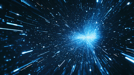 Wall Mural - cosmic speed lines and nebulae