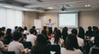 © edit - Engaging Presentation: A Speaker Addresses an Audience