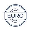 © Olga - Euro sign in circular frame icon in flat outline style