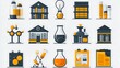 © Yayak - Science Icons Flat Style Graphic