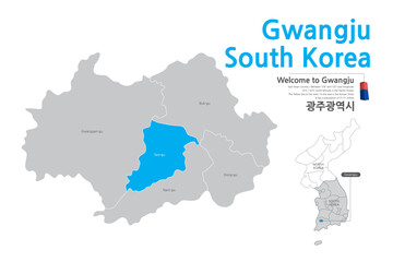  14.Gwangju, Gwangju City, Korea, Gwangju Map, Gwangju Korea, Gwangju city map,