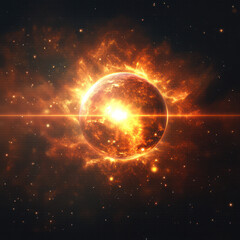 Wall Mural - planet in space
