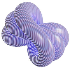 Abstract Pattern Shape 3D Illustration