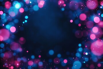 Poster - Colorful bokeh lights create a vibrant atmosphere for celebrations and events during nighttime