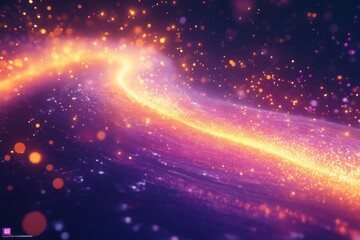 Aufkleber - Vivid cosmic swirl of light and energy creating a mesmerizing interstellar landscape at twilight
