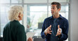 © Malik/peopleimages.com - Meeting, office and business people with tablet for planning, discussion and project collaboration. Corporate, company and manager with man on digital tech for research, online proposal and feedback