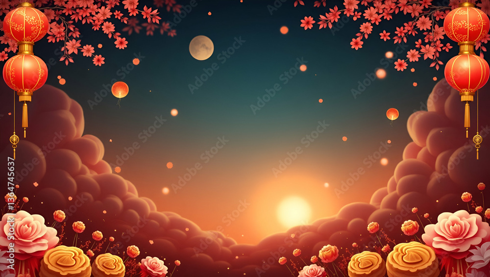 Mooncake With Message Mystical Change: Delectable Mooncakes Framing Mythical Space for Mid ...