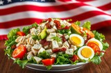 Classic American Cobb Salad Display