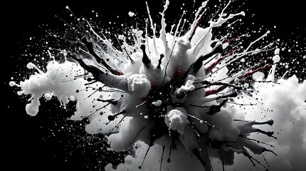 Wall Mural - ultra sharp abstract paint splash background
