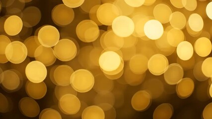 Wall Mural - abstract golden bokeh lights creates festive background for holidays and celebrations