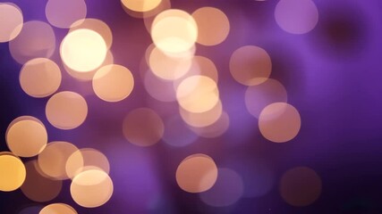 Wall Mural - blurred bokeh lights in purple and gold tones