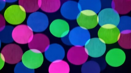 Wall Mural - colorful overlapping circular shapes against dark background for abstract visuals