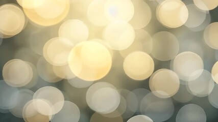 Wall Mural - golden bokeh lights festive background abstract defocused circles holiday celebration design shine b