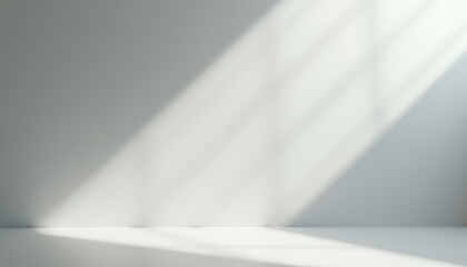 Poster - Soft light shadows on a minimalist background  