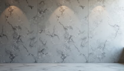 Aufkleber - Marble wall interior with soft lighting  