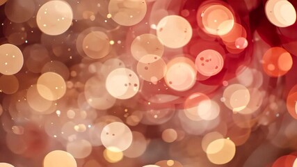 Wall Mural - warm bokeh background with soft circles
