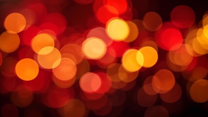 Wall Mural - warm red and orange bokeh lights background