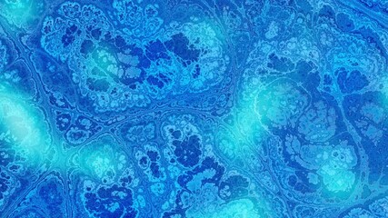 Fototapete - Blue and black grunge looping texture abstract animated background. Loop background
