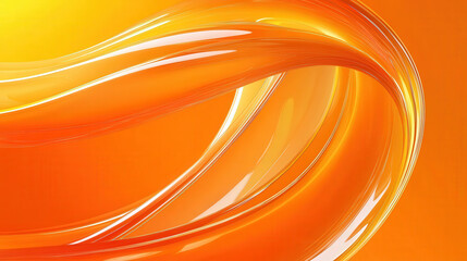 Wall Mural - The orange background is a swirl of color, creating a sense of movement