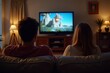 © Vera - A Couple Enjoying Television in a Comfortable Living Room Atmosphere.